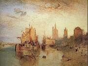 Cologne:The arrival of a packet-boat:evening William Turner